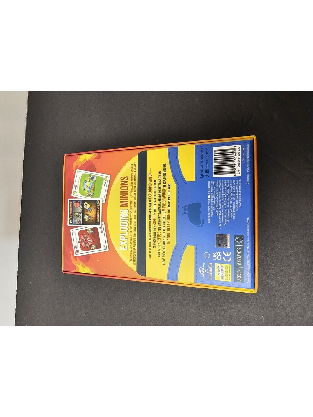 Exploding Minions Special Edition Card Game Exploding Kittens New Open Box - Picture 5 of 5